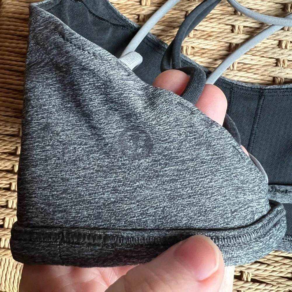 Lululemon Strappy Back Sports Bra | Heather Gray | Size Tag Missing | Fits XL